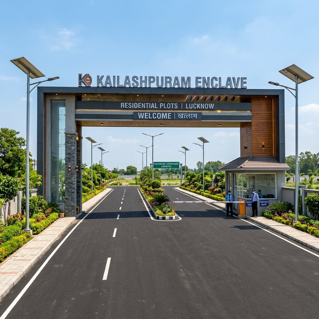 Kailashpuram Enclave Entrance Gate Lucknow